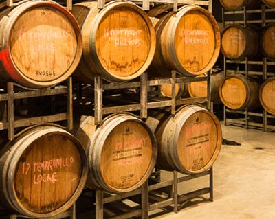 Winery Barrels Banner